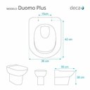 Ver imagem 2 de Assento Sanitário Duomo Plus Creme Para Louça Deca