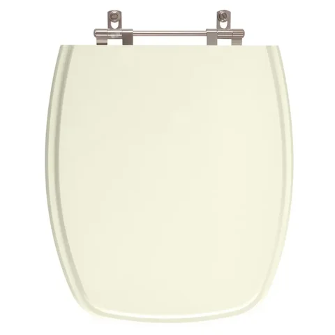 Assento Sanitário Poliester Primula Plus Marfim (Bege) para Vaso Fiori