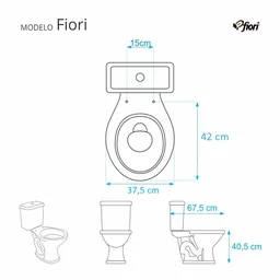 Assento Sanitário Fiori Marfim (Bege Claro) Para Louça Fiori - 3
