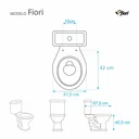 Ver imagem 3 de Assento Sanitário Fiori Marfim (Bege Claro) Para Louça Fiori