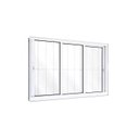 Ver imagem 1 de Janela 3 Folhas de Correr com Grade Alumínio Branco 100x150 Linha 25