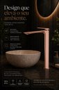 Ver imagem 7 de Torneira Monocomando Atenas Rose Gold Alta Premium Goldenx
