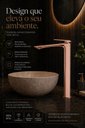 Ver imagem 7 de Torneira Monocomando Atenas Rose Gold Alta Premium Goldenx