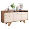 Buffet Soft Castanho Off White – Hb Móveis - 1