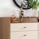 Ver imagem 3 de Buffet Soft Castanho Off White – Hb Móveis