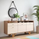 Ver imagem 2 de Buffet Soft Castanho Off White – Hb Móveis