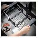 Ver imagem 3 de Escorredor Extensível Cuba Pia Inox Ajustável Cesto Preto