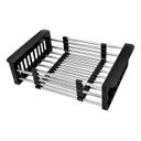 Ver imagem 2 de Escorredor Extensível Cuba Pia Inox Ajustável Cesto Preto