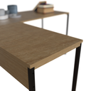 Ver imagem 3 de Mesa de Escritório Industrial em L Cor Teca Grandis