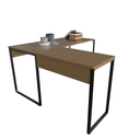 Ver imagem 2 de Mesa de Escritório Industrial em L Cor Teca Grandis
