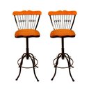 Ver imagem 1 de Kit com 2 Cadeiras Banqueta Bistrô Alta Regulável Giratória Balcão Cozinha