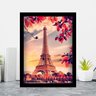 Quadro Decorativo 27x33 Cidade Torrel Eiffel - Preto - 1