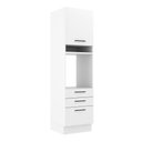 Ver imagem 1 de Torre Quente Armário de Cozinha 60 cm 1 Porta 3 Gavetas Branco Agata Madesa
