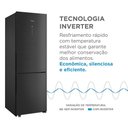 Ver mais imagens de Geladeira Midea Inverse Frost Free Inverter 401L MDRB548FGDDX3 Preto Bivolt