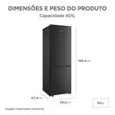 Ver imagem 3 de Geladeira Midea Inverse Frost Free Inverter 401L MDRB548FGDDX3 Preto Bivolt