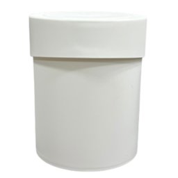 Lixeira  Cesto 5l Click Abre Fácil detalhe Esconde Sacola - Decoração para Casa - Cor BRANCA - 1