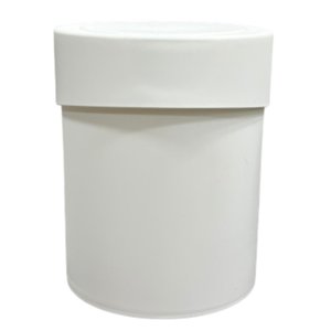 Lixeira  Cesto 5l Click Abre Fácil detalhe Esconde Sacola - Decoração para Casa - Cor BRANCA