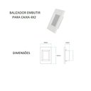 Ver imagem 2 de Balizador de Embutir Com LED 5w 3000k Escada Parede 4x2