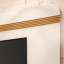 Ver imagem 3 de Painel Tv 80 Pol 200cm Suspenso Arven Off White/cinamomo H01 - Mpozenato