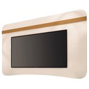 Ver imagem 1 de Painel Tv 80 Pol 200cm Suspenso Arven Off White/cinamomo H01 - Mpozenato