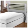 Lençol de Cama Casal Branco Avulso com Elástico Algodão 150 Fios - 1