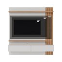 Ver imagem 4 de Painel Home Suspenso Juriti 1.5 para Sala de Tv até 65 Polegadas Off White Matte Freijó Colibri
