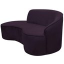 Ver imagem 3 de Sofá Curvo 02 Lugares 150cm Eron Braço Esquerdo Veludo Roxo - Nexta Casa
