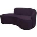 Ver imagem 1 de Sofá Curvo 02 Lugares 150cm Eron Braço Esquerdo Veludo Roxo - Nexta Casa