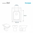 Ver imagem 5 de Assento Sanitário Bali Pessego (Rosa Shell)para vaso Incepa