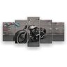 Quadro Decorativo Moto Parede Grafitada 129x61 5pc Sala - 1