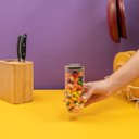 Ver imagem 6 de Pote de Vidro 450ml com Tampa Inox Hermético Redondo - Tud