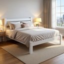 Ver imagem 1 de Cama Casal Rubi New Madeira Maciça Repleta Resistente