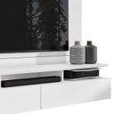 Ver imagem 3 de Home Painel Suspenso Noruega para TV até 55 Polegadas Branco - Móveis Leão