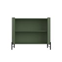 Ver imagem 4 de Buffet Aparador 98,5cm Porta Sextavada 100% Mdf Pés Metal Cor:musgo com Dourado