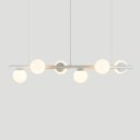 Ver imagem 2 de Lustre Pendente Figo Branco -6 Globos Esfera de Vidro Branco
