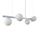 Ver imagem 1 de Lustre Pendente Figo Branco -6 Globos Esfera de Vidro Branco