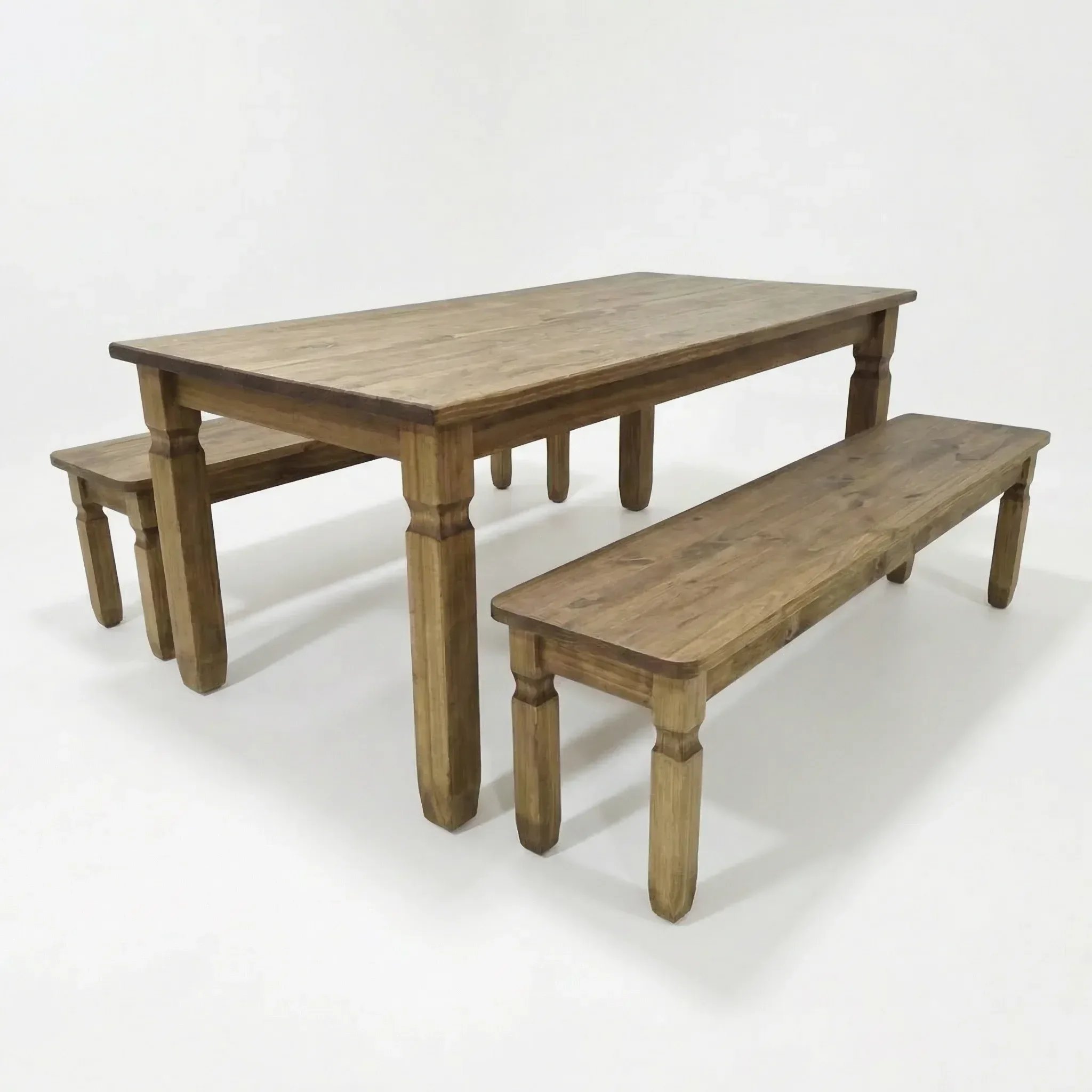 Ver imagem 2 de Conjunto para Sala de Jantar com 2 Bancos Corona Marrom