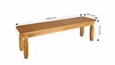 Ver imagem 4 de Conjunto para Sala de Jantar com 2 Bancos Corona Marrom
