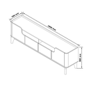 Ver imagem 5 de Rack Flip 1.8 para Sala de Estar - 3 Cores:off White