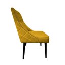 Ver imagem 2 de Cadeira De Jantar Bela Capitone Suede Amarelo com Tachas