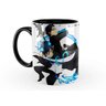 Caneca Blue Exorcist Poderes Personagens Anime 325ml Cerâmica Interior e Alça Preta - 1
