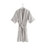 Roupão Veludo Regence Jacquard Favo Cinza Manga Curta 100% Algodão Tamanho Único - Artex - 1
