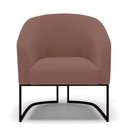 Ver imagem 4 de Cadeira Sala de Jantar Base Industrial Preto Kit 2 Stella Veludo D03 - D'Rossi Cor Rose