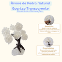 Ver imagem 4 de Árvore de Pedra Natural Quartzo Transparente Cascalho
