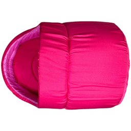 Cama Pet Iglu Raça Médio para Cachorro e Gato com Almofada - Rosa - 5