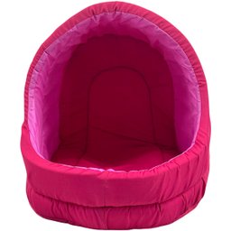 Cama Pet Iglu Raça Médio para Cachorro e Gato com Almofada - Rosa - 2