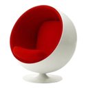 Ver imagem 2 de Poltrona Ball Chair Vermelha Linn Design Decor