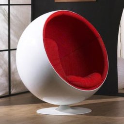 Poltrona Ball Chair Vermelha Linn Design Decor - 4