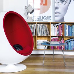 Poltrona Ball Chair Vermelha Linn Design Decor - 3