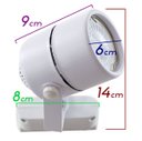 Ver imagem 2 de Kit 3x Spot Trilho Eletrificado para Lâmpada Dicróica Gu10 Mr16 - Spot Branco St621